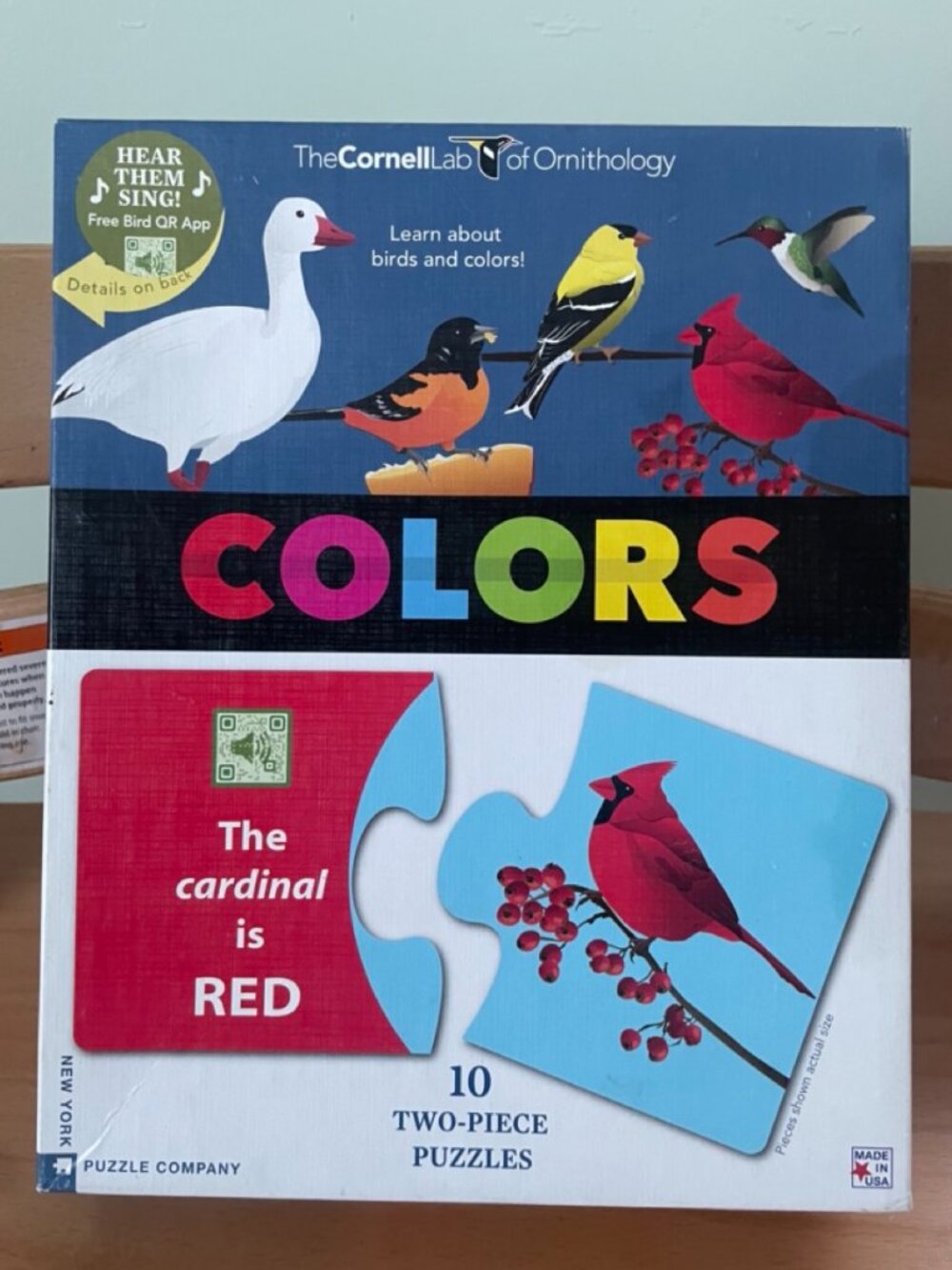 Color Puzzle - Birds - Color and Bird Identification -
